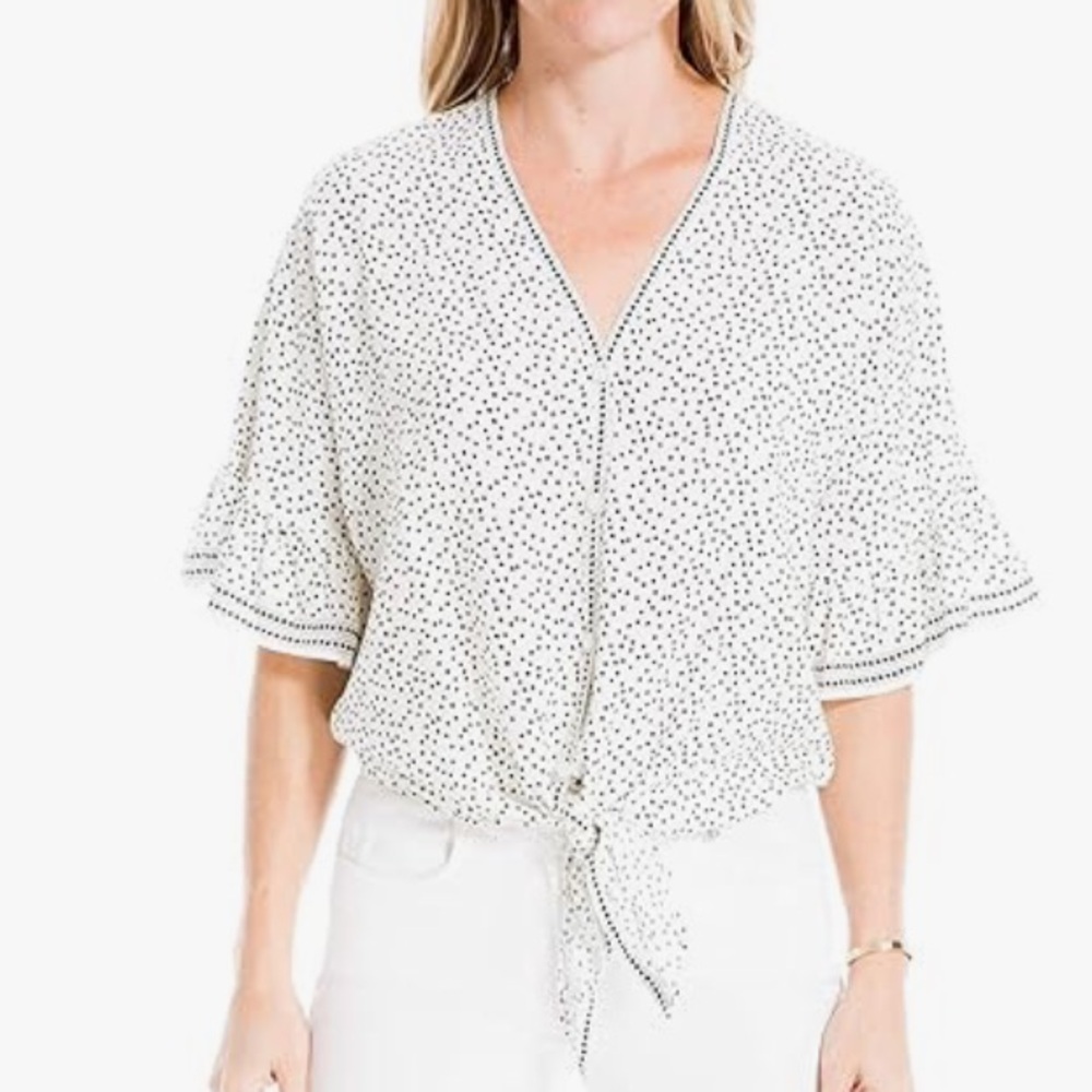 Max Studio Polka Dot Blouse